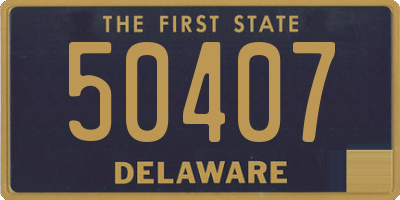 DE license plate 50407