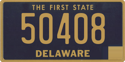 DE license plate 50408