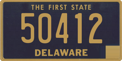 DE license plate 50412