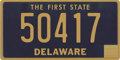 DE license plate 50417