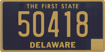 DE license plate 50418