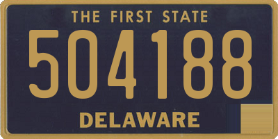 DE license plate 504188