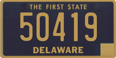 DE license plate 50419