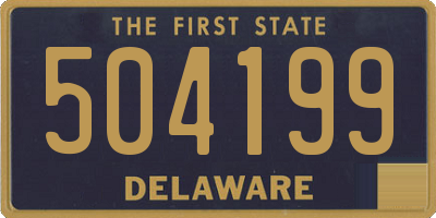 DE license plate 504199