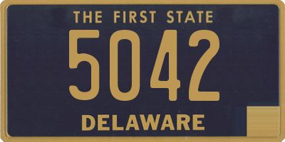 DE license plate 5042