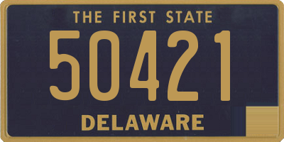 DE license plate 50421