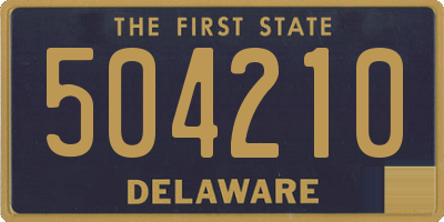 DE license plate 504210