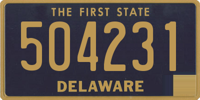 DE license plate 504231