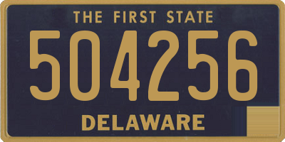 DE license plate 504256