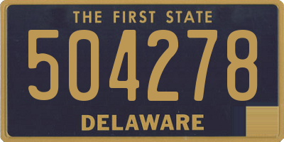 DE license plate 504278