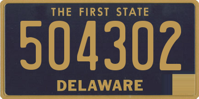 DE license plate 504302