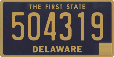 DE license plate 504319