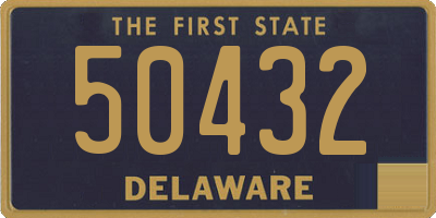 DE license plate 50432