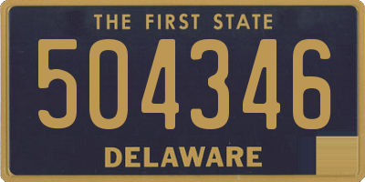 DE license plate 504346