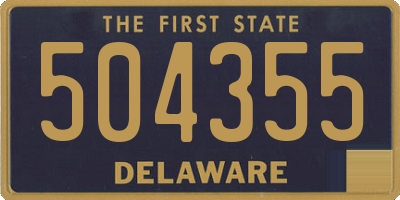 DE license plate 504355