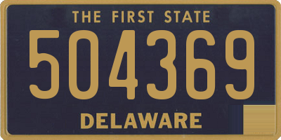 DE license plate 504369