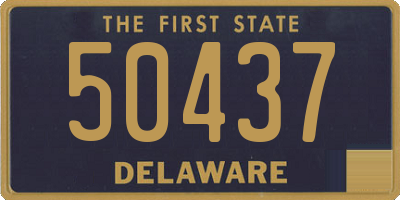 DE license plate 50437