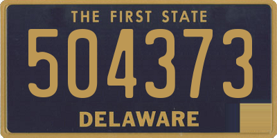 DE license plate 504373