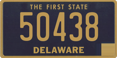 DE license plate 50438