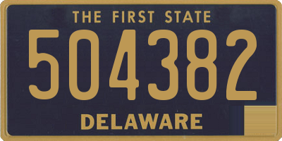 DE license plate 504382