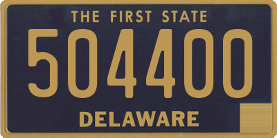 DE license plate 504400