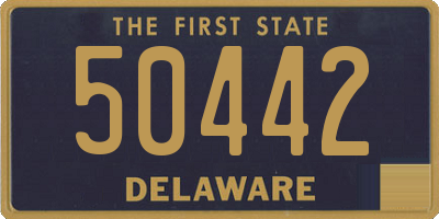 DE license plate 50442