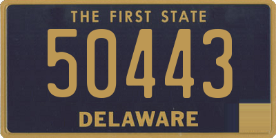 DE license plate 50443