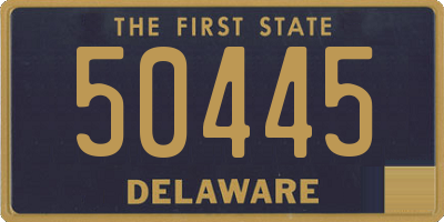 DE license plate 50445