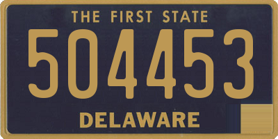 DE license plate 504453