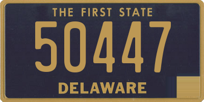 DE license plate 50447