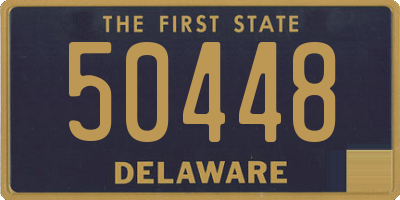 DE license plate 50448