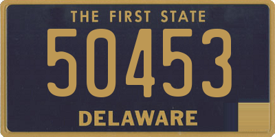 DE license plate 50453