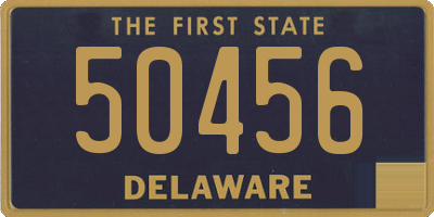 DE license plate 50456