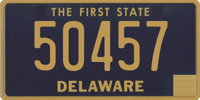 DE license plate 50457