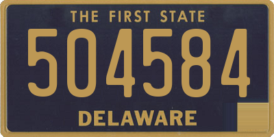 DE license plate 504584