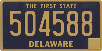 DE license plate 504588