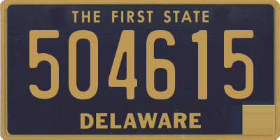 DE license plate 504615