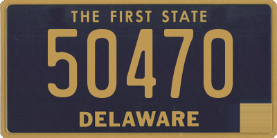 DE license plate 50470