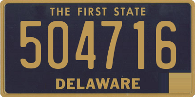 DE license plate 504716