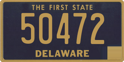 DE license plate 50472