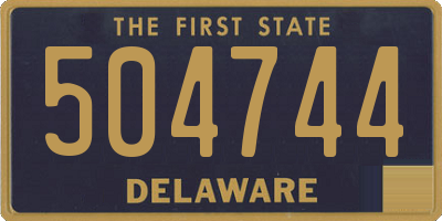 DE license plate 504744