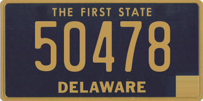 DE license plate 50478