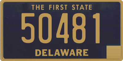 DE license plate 50481