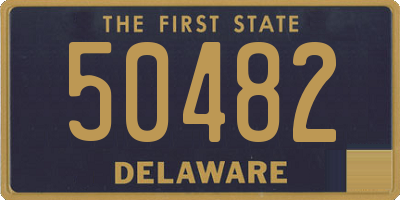 DE license plate 50482