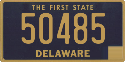 DE license plate 50485