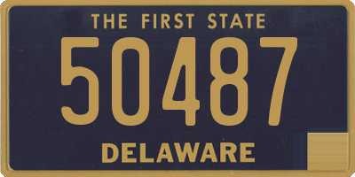 DE license plate 50487