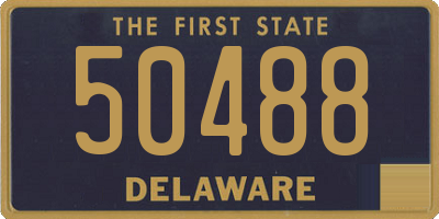 DE license plate 50488