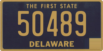 DE license plate 50489