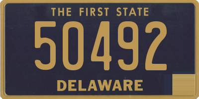 DE license plate 50492