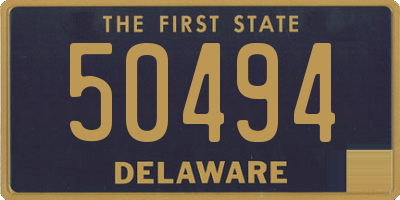 DE license plate 50494